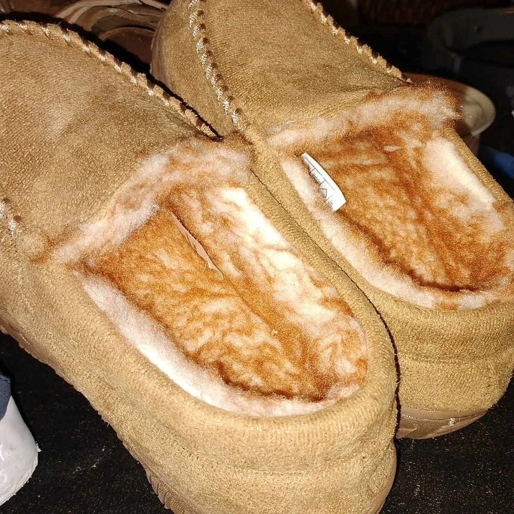 Warm Brown Kids Slippers